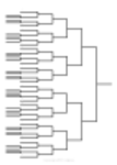 Free download Bracket - Single elimination (Writer) DOC, XLS or PPT template free to be edited with LibreOffice online or OpenOffice Desktop online