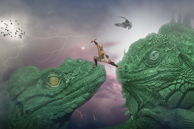 Fantasy Reptile Animal GIMP online editor free Free download Fantasy Reptile Animal free illustration to be edited with GIMP online image editor