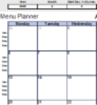Free download Menu Planner DOC, XLS or PPT template free to be edited with LibreOffice online or OpenOffice Desktop online
