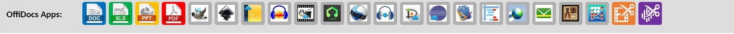 Navigation menubar for OffiDocs apps Navigation menubar for OffiDocs apps