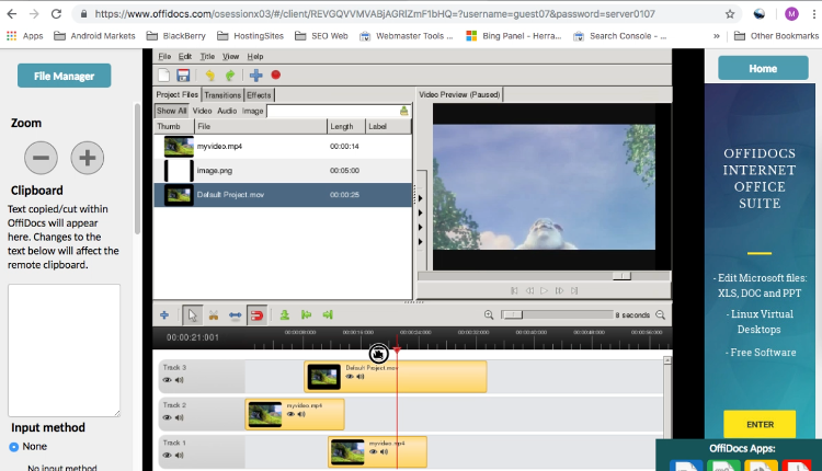 OpenShot video editor openline 1.4.3 in OffiDocs OpenShot video editor openline 1.4.3 in OffiDocs