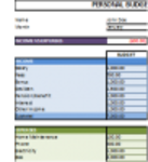 Free download Personal Budget Template DOC, XLS or PPT template free to be edited with LibreOffice online or OpenOffice Desktop online