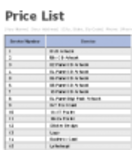 Free download RD Price List Microsoft Word, Excel or Powerpoint template free to be edited with LibreOffice online or OpenOffice Desktop online