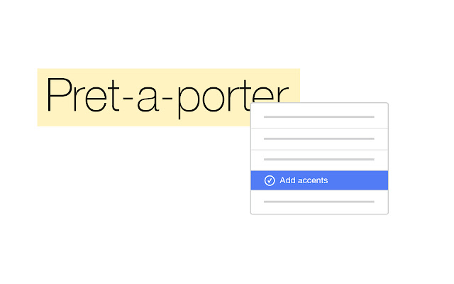 Accents.io diacritic completion from Chrome web store to be run with OffiDocs Chromium online Accents.io diacritic completion from Chrome web store to be run with OffiDocs Chromium online