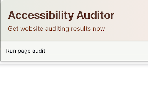 Accessibility Auditor from Chrome web store to be run with OffiDocs Chromium online Accessibility Auditor from Chrome web store to be run with OffiDocs Chromium online
