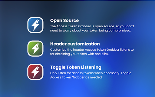 Access Token Grabber from Chrome web store to be run with OffiDocs Chromium online Access Token Grabber from Chrome web store to be run with OffiDocs Chromium online