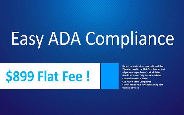 ADA Website Compliance $899 from Chrome web store to be run with OffiDocs Chromium online ADA Website Compliance $899 from Chrome web store to be run with OffiDocs Chromium online
