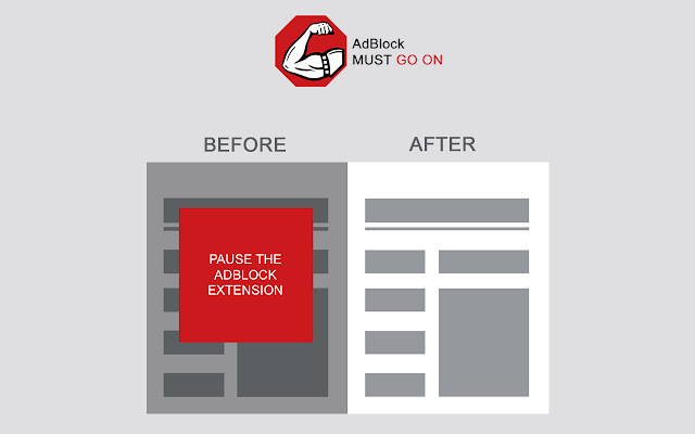 Adblock Must Go On from Chrome web store to be run with OffiDocs Chromium online Adblock Must Go On from Chrome web store to be run with OffiDocs Chromium online