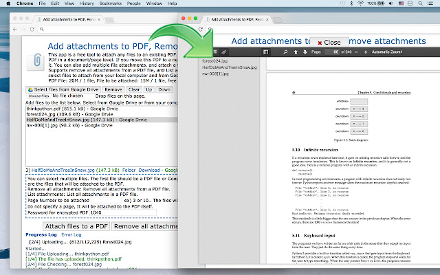 Add attachments to PDF, Remove attachments from Chrome web store to be run with OffiDocs Chromium online Add attachments to PDF, Remove attachments from Chrome web store to be run with OffiDocs Chromium online