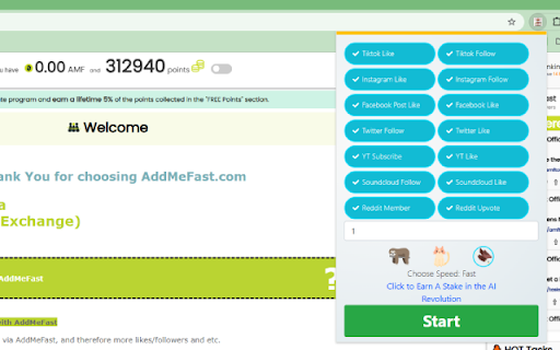AddMeFast tool for collecting points from Chrome web store to be run with OffiDocs Chromium online AddMeFast tool for collecting points from Chrome web store to be run with OffiDocs Chromium online