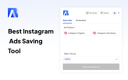 Ad Library: Easy Save Instagram Ad Video from Chrome web store to be run with OffiDocs Chromium online Ad Library: Easy Save Instagram Ad Video from Chrome web store to be run with OffiDocs Chromium online