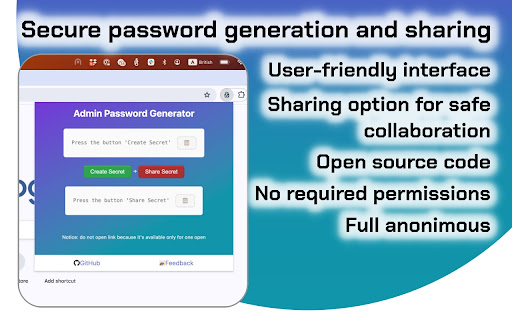 Admin Password Generator from Chrome web store to be run with OffiDocs Chromium online Admin Password Generator from Chrome web store to be run with OffiDocs Chromium online