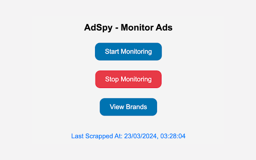 AdSpy Monitor Ads from Chrome web store to be run with OffiDocs Chromium online AdSpy Monitor Ads from Chrome web store to be run with OffiDocs Chromium online