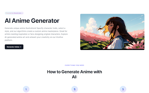 AI Anime Generator from Chrome web store to be run with OffiDocs Chromium online AI Anime Generator from Chrome web store to be run with OffiDocs Chromium online
