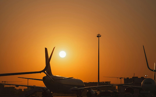 Airplane Silhouette During Sunset at Airport from Chrome web store to be run with OffiDocs Chromium online Airplane Silhouette During Sunset at Airport from Chrome web store to be run with OffiDocs Chromium online