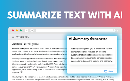 AI Summary Generator from Chrome web store to be run with OffiDocs Chromium online AI Summary Generator from Chrome web store to be run with OffiDocs Chromium online