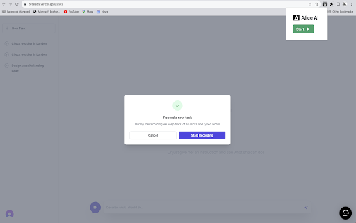Alice AI from Chrome web store to be run with OffiDocs Chromium online Alice AI from Chrome web store to be run with OffiDocs Chromium online