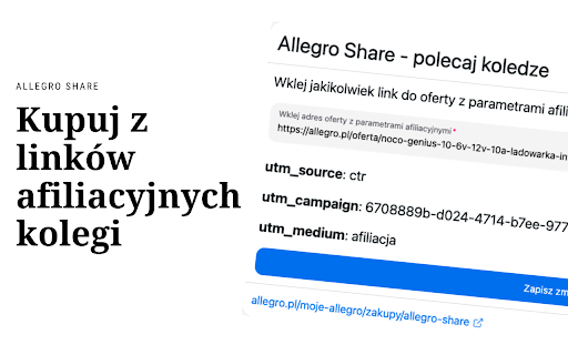 Allegro Share polecaj koledze from Chrome web store to be run with OffiDocs Chromium online Allegro Share polecaj koledze from Chrome web store to be run with OffiDocs Chromium online