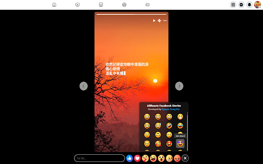 AllReacts for Facebook Stories from Chrome web store to be run with OffiDocs Chromium online AllReacts for Facebook Stories from Chrome web store to be run with OffiDocs Chromium online