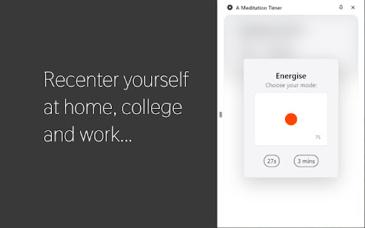 A Meditation Timer from Chrome web store to be run with OffiDocs Chromium online A Meditation Timer from Chrome web store to be run with OffiDocs Chromium online
