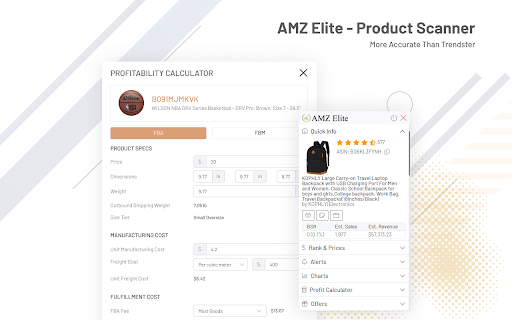 AMZ Elite Product Scanner from Chrome web store to be run with OffiDocs Chromium online AMZ Elite Product Scanner from Chrome web store to be run with OffiDocs Chromium online