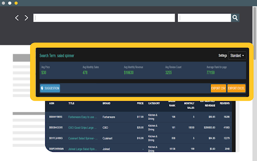 AMZ Insights Pro: Real Time Amazon Market Data Review Downloader from Chrome web store to be run with OffiDocs Chromium online AMZ Insights Pro: Real Time Amazon Market Data Review Downloader from Chrome web store to be run with OffiDocs Chromium online