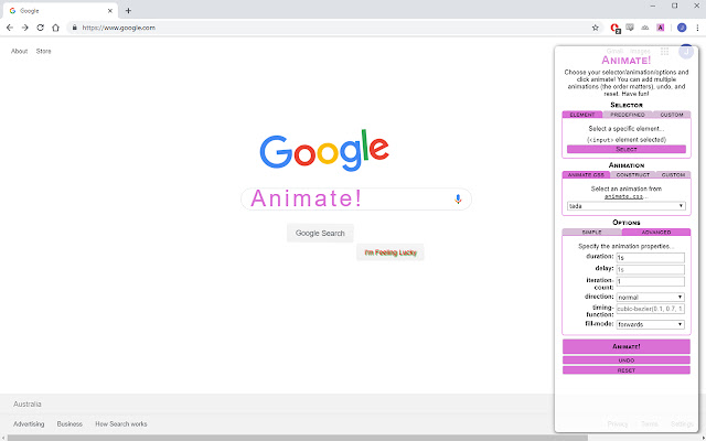Animate! from Chrome web store to be run with OffiDocs Chromium online Animate! from Chrome web store to be run with OffiDocs Chromium online