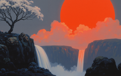 Anime Sunset Waterfall from Chrome web store to be run with OffiDocs Chromium online Anime Sunset Waterfall from Chrome web store to be run with OffiDocs Chromium online