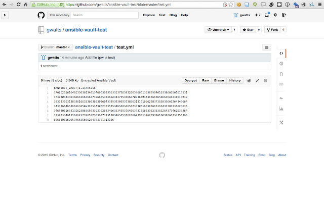 Ansible Vault Decryptor from Chrome web store to be run with OffiDocs Chromium online Ansible Vault Decryptor from Chrome web store to be run with OffiDocs Chromium online