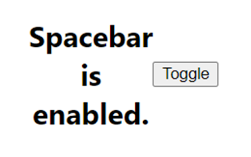 Anti Spacebar from Chrome web store to be run with OffiDocs Chromium online Anti Spacebar from Chrome web store to be run with OffiDocs Chromium online