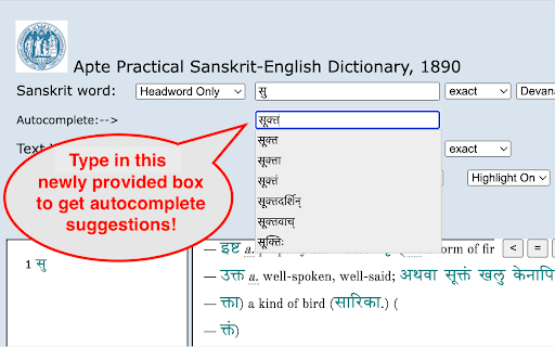 Apte Dictionary Compound Search from Chrome web store to be run with OffiDocs Chromium online Apte Dictionary Compound Search from Chrome web store to be run with OffiDocs Chromium online