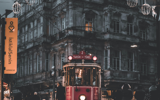 A Red Tram on Istiklal Avenue from Chrome web store to be run with OffiDocs Chromium online A Red Tram on Istiklal Avenue from Chrome web store to be run with OffiDocs Chromium online