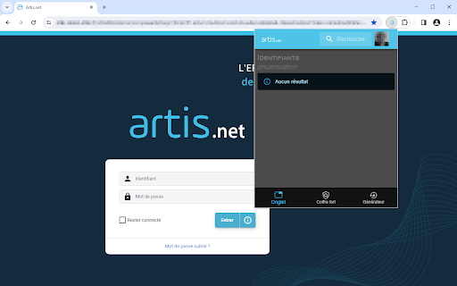 Artis.net : Gestionnaire de mots de passe from Chrome web store to be run with OffiDocs Chromium online Artis.net : Gestionnaire de mots de passe from Chrome web store to be run with OffiDocs Chromium online