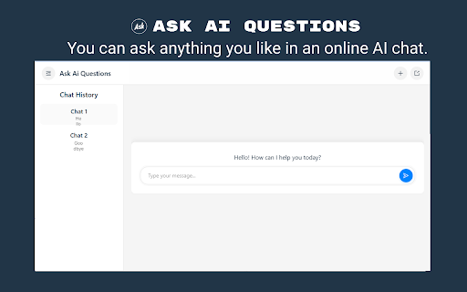 Ask Ai Questions from Chrome web store to be run with OffiDocs Chromium online Ask Ai Questions from Chrome web store to be run with OffiDocs Chromium online