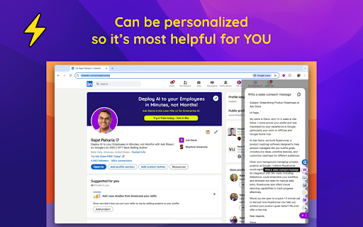 Ask Steve: Time Saving AI Agents For Your Browser from Chrome web store to be run with OffiDocs Chromium online Ask Steve: Time Saving AI Agents For Your Browser from Chrome web store to be run with OffiDocs Chromium online
