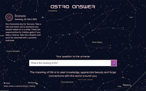 Astro Answer New Tab from Chrome web store to be run with OffiDocs Chromium online Astro Answer New Tab from Chrome web store to be run with OffiDocs Chromium online