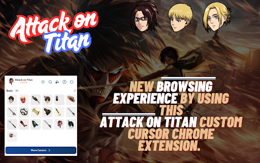 Attack on Titan Cursor Custom Anime Cursor for Chrome from Chrome web store to be run with OffiDocs Chromium online Attack on Titan Cursor Custom Anime Cursor for Chrome from Chrome web store to be run with OffiDocs Chromium online