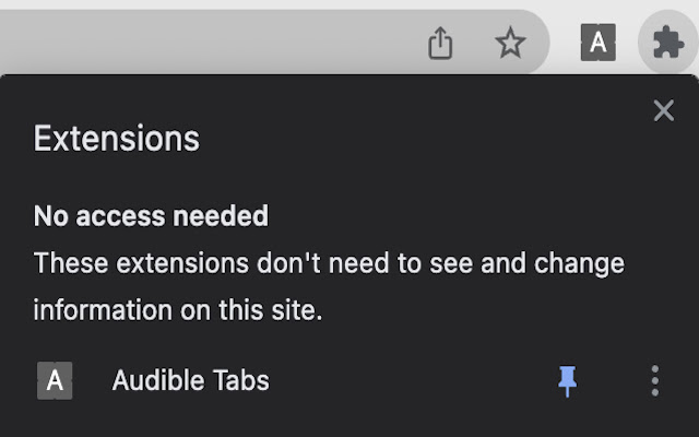 Audible Tabs from Chrome web store to be run with OffiDocs Chromium online Audible Tabs from Chrome web store to be run with OffiDocs Chromium online
