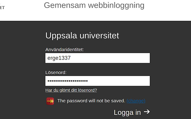 Auto Login for Uppsala University from Chrome web store to be run with OffiDocs Chromium online Auto Login for Uppsala University from Chrome web store to be run with OffiDocs Chromium online
