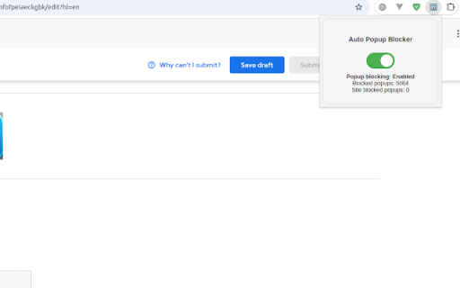 Auto Popup Blocker from Chrome web store to be run with OffiDocs Chromium online Auto Popup Blocker from Chrome web store to be run with OffiDocs Chromium online