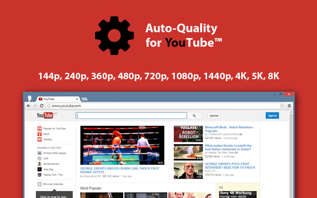 Auto Quality for YouTube™ from Chrome web store to be run with OffiDocs Chromium online Auto Quality for YouTube™ from Chrome web store to be run with OffiDocs Chromium online