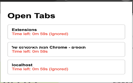Auto Tab Closer from Chrome web store to be run with OffiDocs Chromium online Auto Tab Closer from Chrome web store to be run with OffiDocs Chromium online