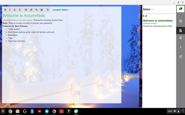 Autumn Note from Chrome web store to be run with OffiDocs Chromium online Autumn Note from Chrome web store to be run with OffiDocs Chromium online