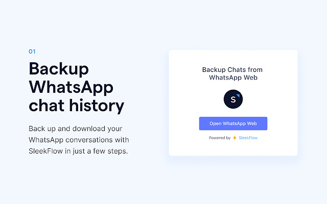 Back up WhatsApp chat from Chrome web store to be run with OffiDocs Chromium online Back up WhatsApp chat from Chrome web store to be run with OffiDocs Chromium online