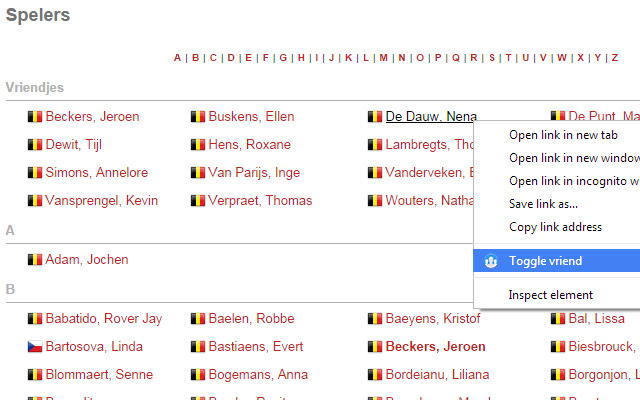 BadmintonVlaanderen from Chrome web store to be run with OffiDocs Chromium online BadmintonVlaanderen from Chrome web store to be run with OffiDocs Chromium online
