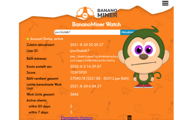 BananoMiner Watch from Chrome web store to be run with OffiDocs Chromium online BananoMiner Watch from Chrome web store to be run with OffiDocs Chromium online