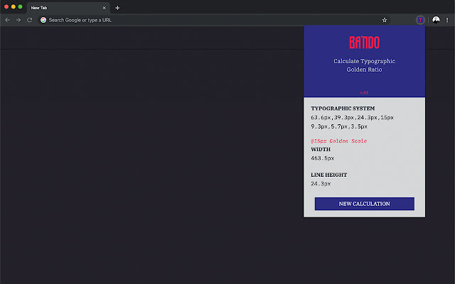 Bando Lab Golden Typeface from Chrome web store to be run with OffiDocs Chromium online Bando Lab Golden Typeface from Chrome web store to be run with OffiDocs Chromium online