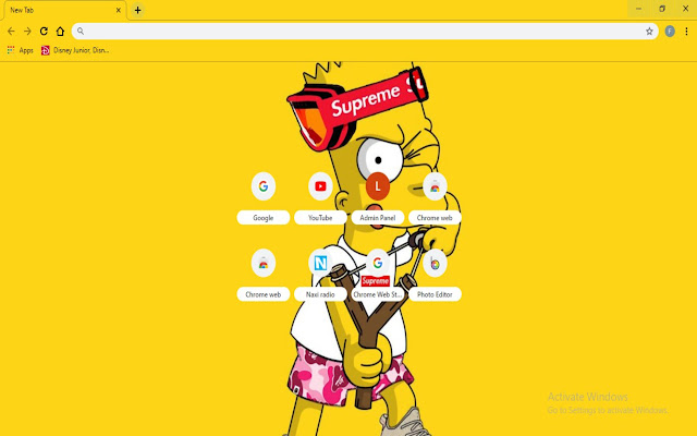 Bart Simpson Supreme Skin Theme from Chrome web store to be run with OffiDocs Chromium online Bart Simpson Supreme Skin Theme from Chrome web store to be run with OffiDocs Chromium online
