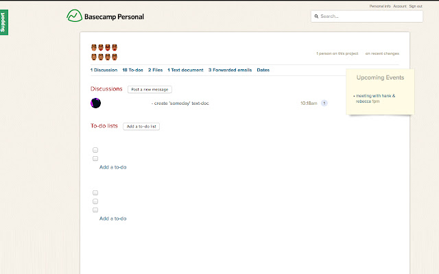 Basecamp Personal from Chrome web store to be run with OffiDocs Chromium online Basecamp Personal from Chrome web store to be run with OffiDocs Chromium online