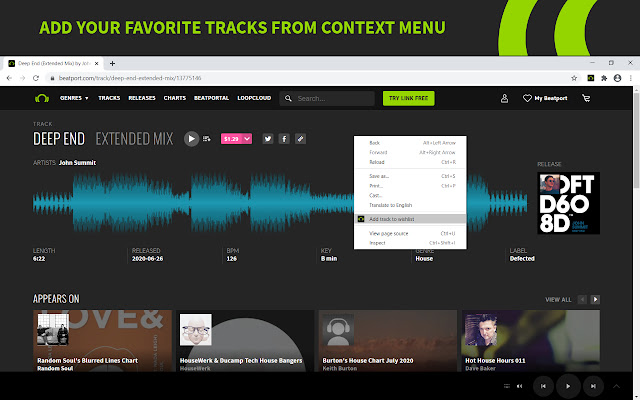 Beatport Grabber from Chrome web store to be run with OffiDocs Chromium online Beatport Grabber from Chrome web store to be run with OffiDocs Chromium online